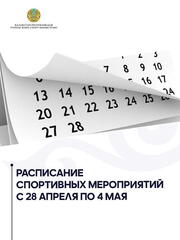 Спортивные мероприятия: 28 апреля - 4 мая