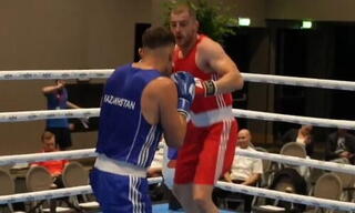 Нокаут от казахстанского боксера на Eindhoven Box Cup
