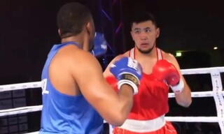 Нурлан Сапарбай победил в финале Eindhoven Box Cup